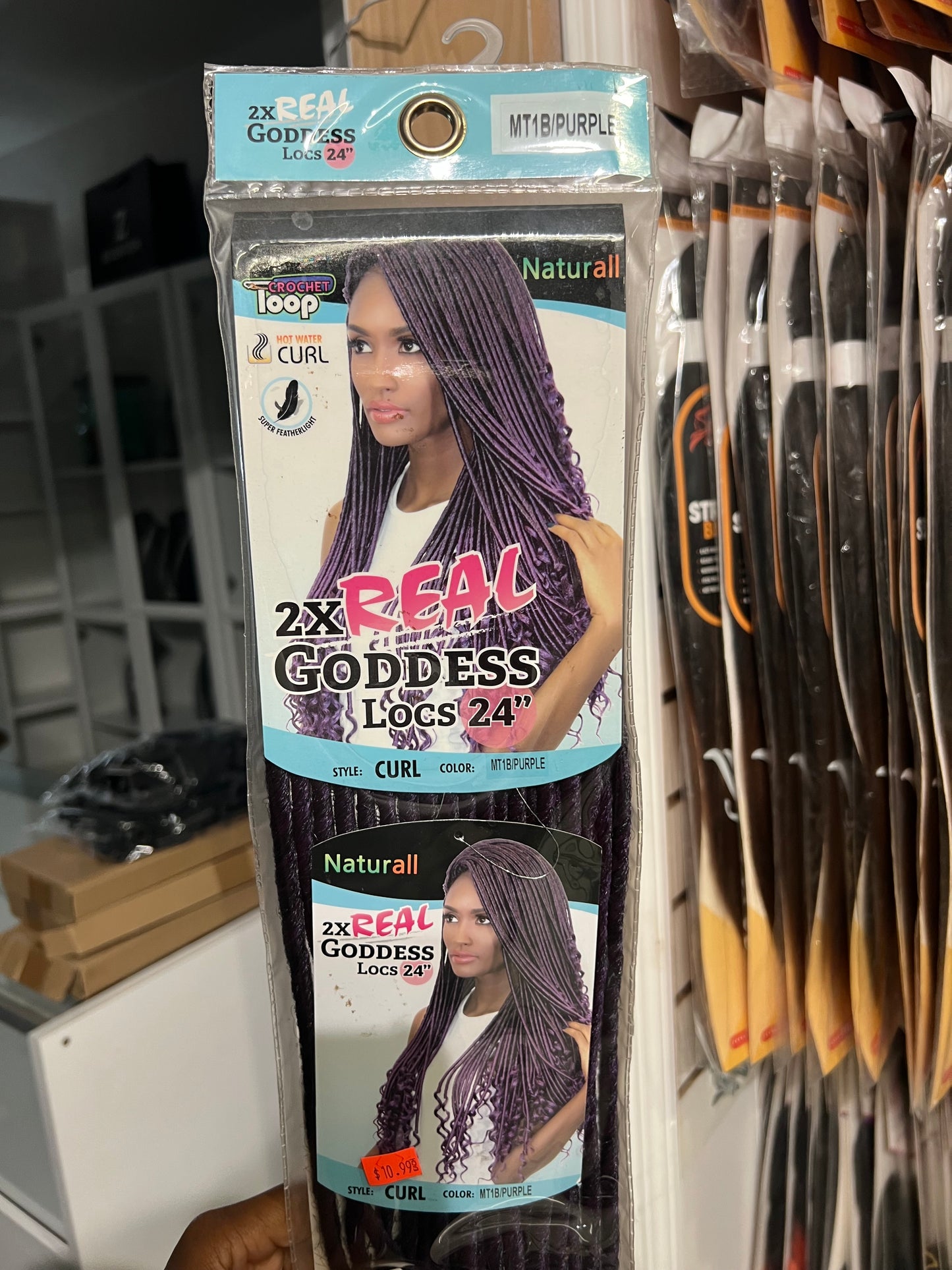 Urban Beauty Naturall Crochet Loop 2X REAL Goddess Locs Curl 24"