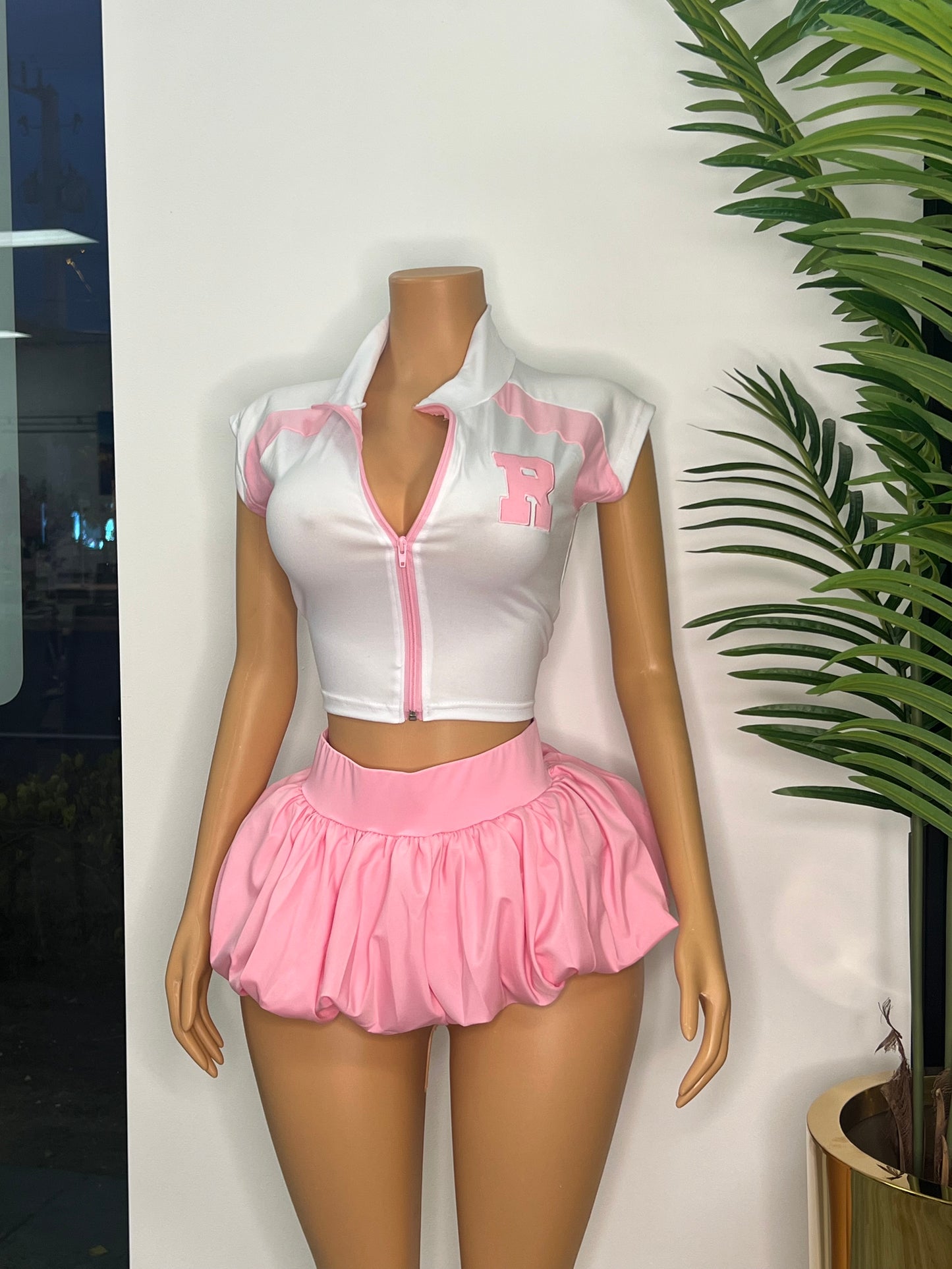 Bubble Skirt 2 Pieces Set