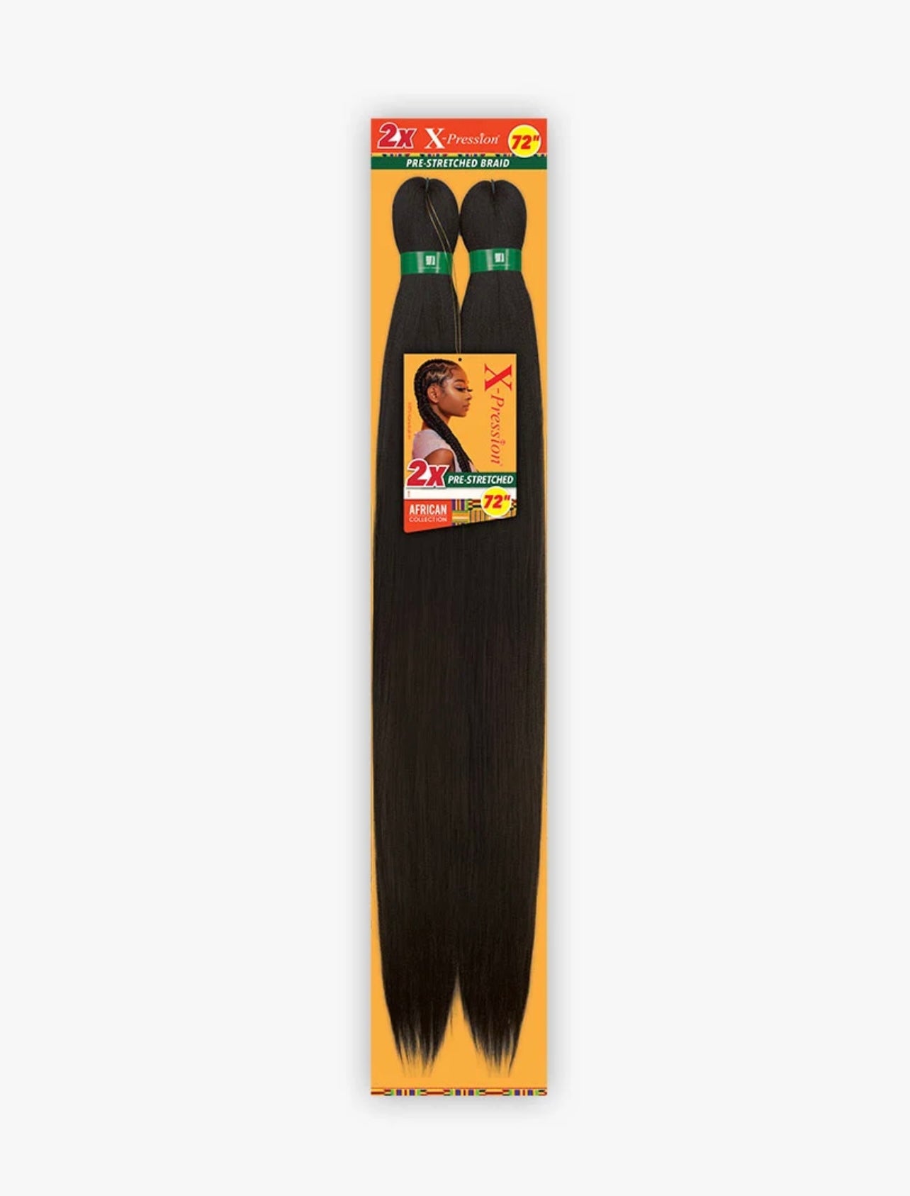 2X X-PRESSION PRE-STRETCHED BRAID 72″