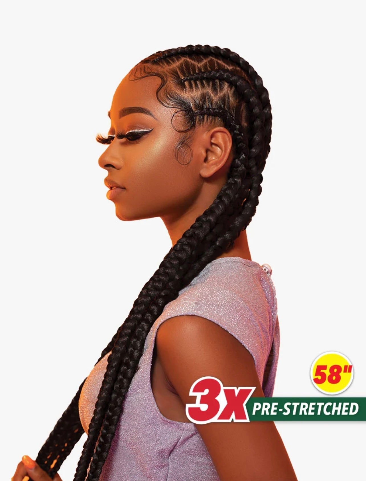 2X X-PRESSION PRE-STRETCHED BRAID 48″