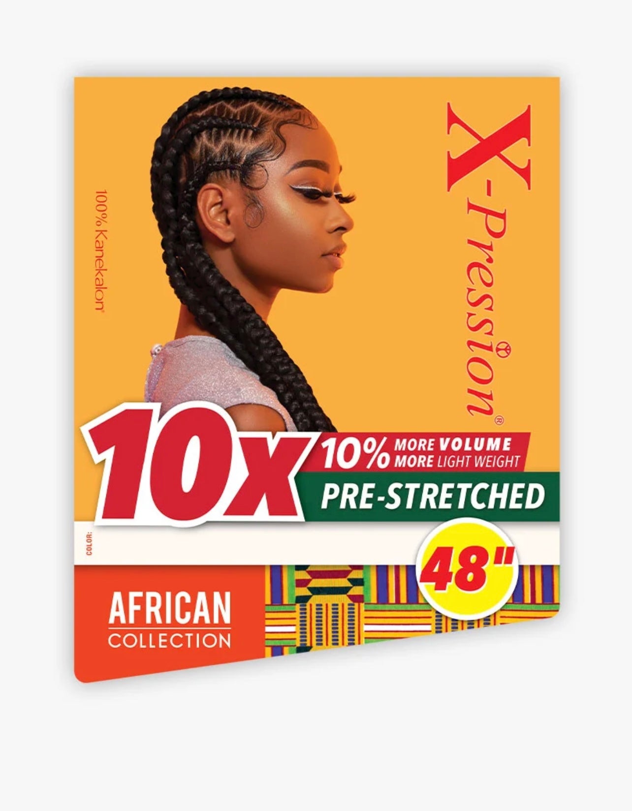 10X X-PRESSION PRE-STRETCHED BRAID 48″