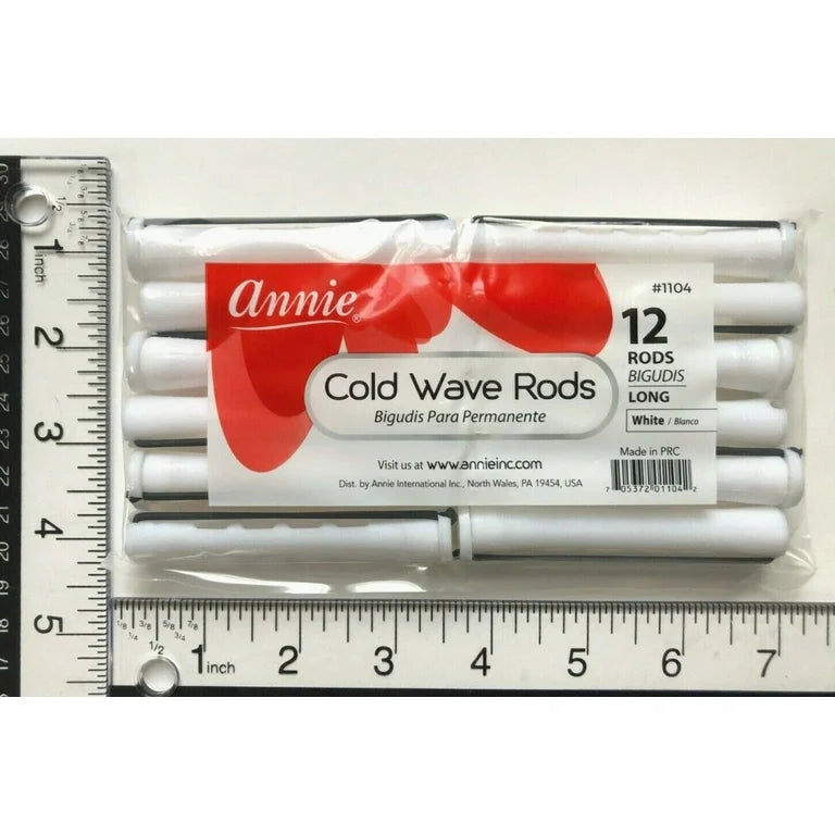 Annie Cold Wave Rods Rubber Bands White #1104