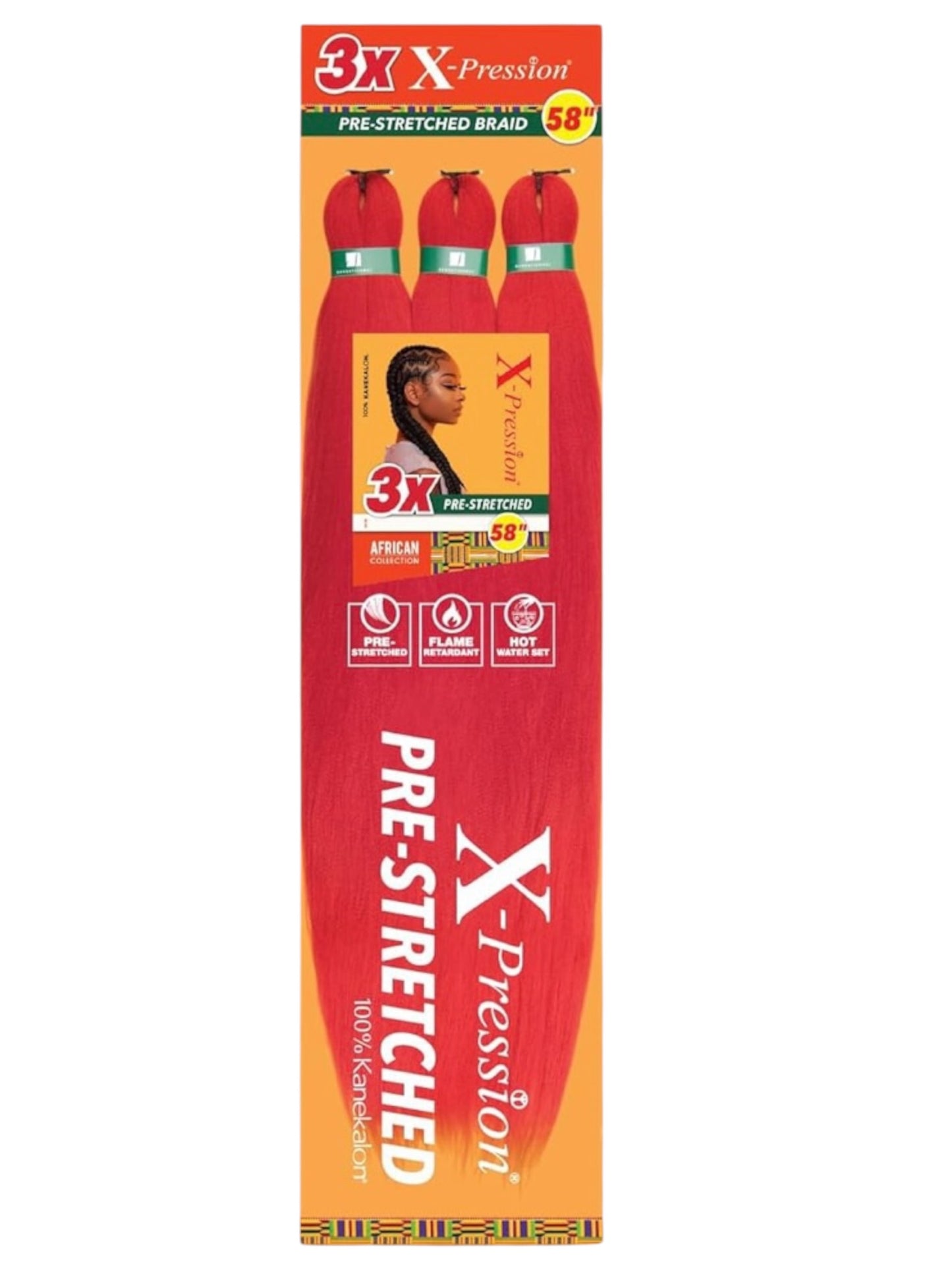 3X X-PRESSION PRE-STRETCHED BRAID 58″