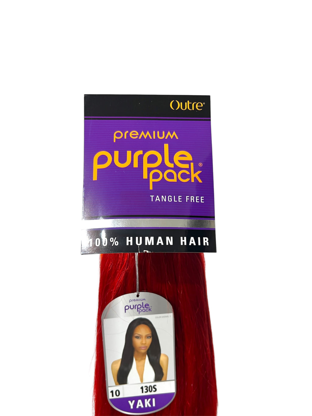 Outre Premium Purple Pack Yaki 100% Human Hair (10") Color 130s