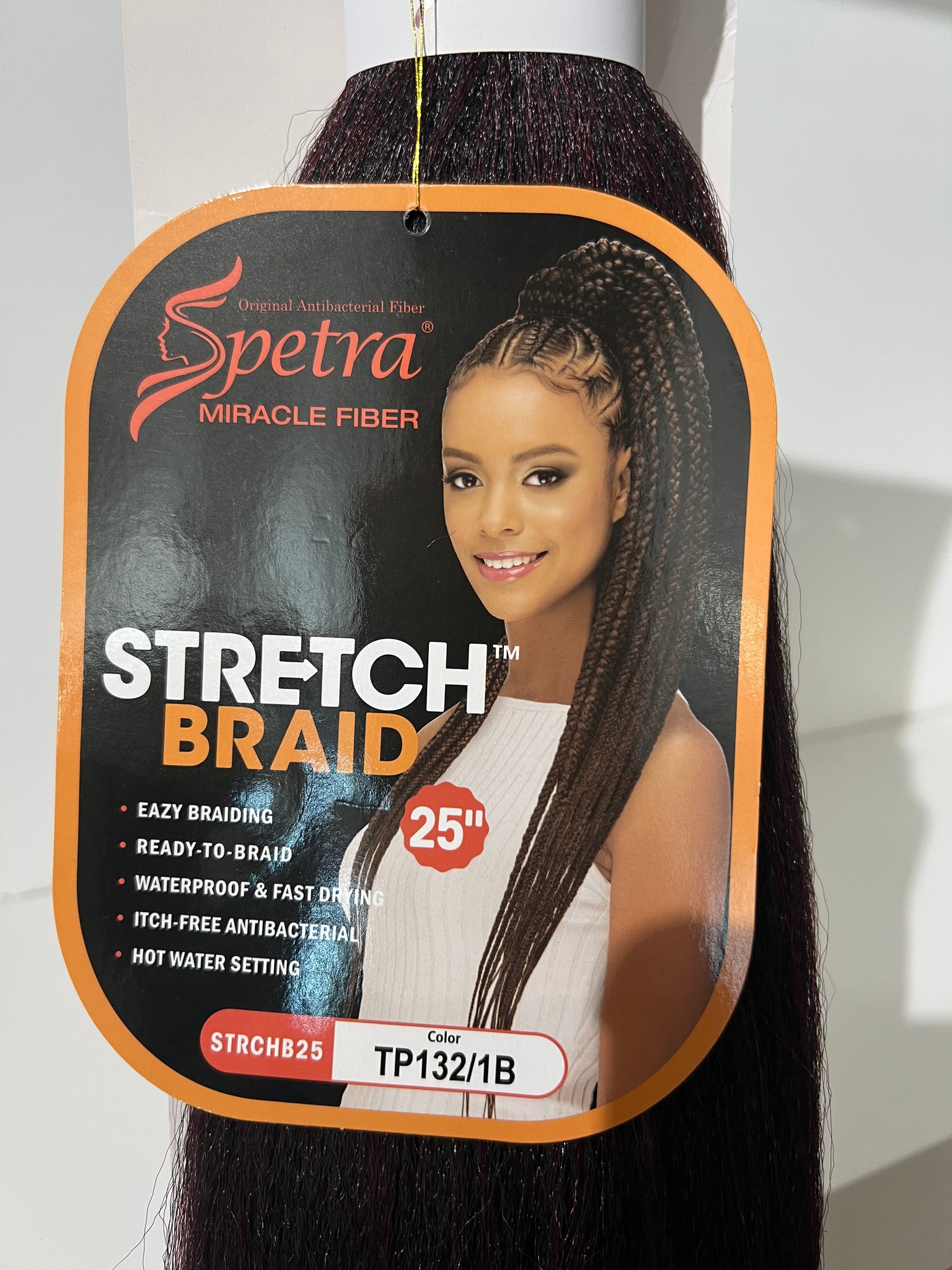 Amore Mio Spetra Miracle Fiber Stretch Braid 1 Pack 25” Braiding Hair color TP132/1B