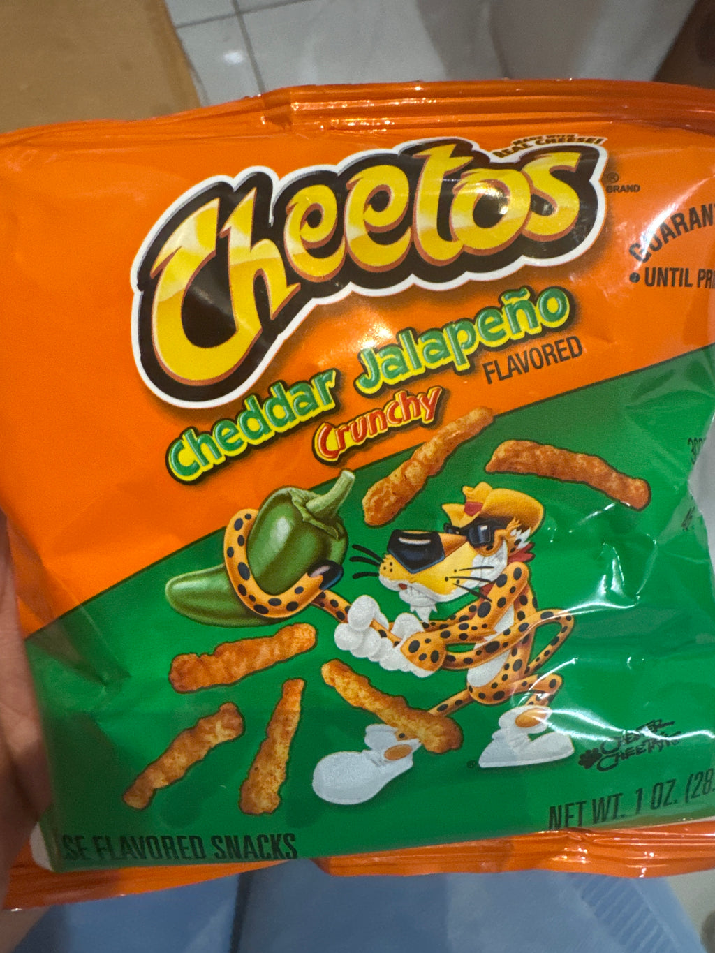 Cheetos cheddar jalapeño 1oz