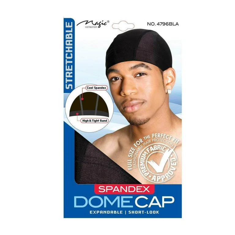 Magic spandex dome cap 4796 bla