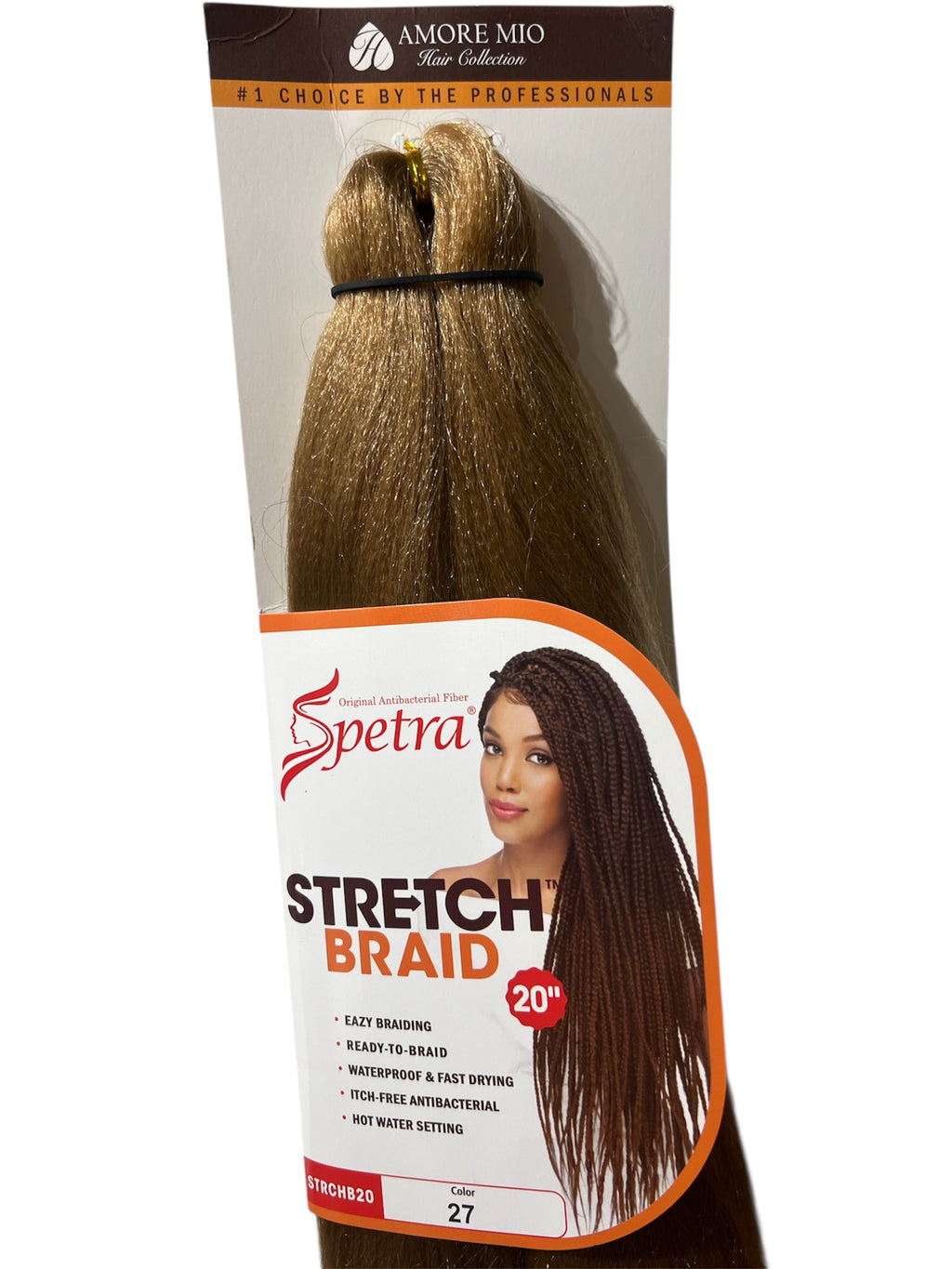Amore Mio Spetra Miracle Fiber Stretch Braid 1 Pack 20” Braiding Hair #27