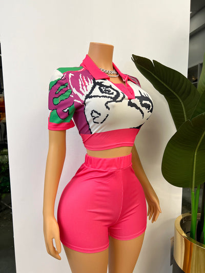 Sexy Style Pink Set