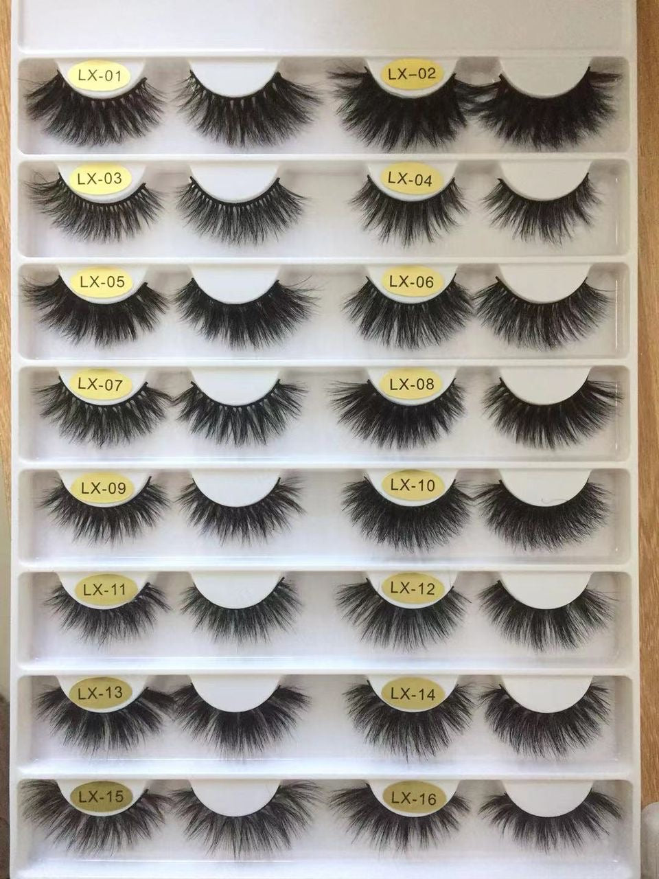 Luxe Mink Lashes are 1-16