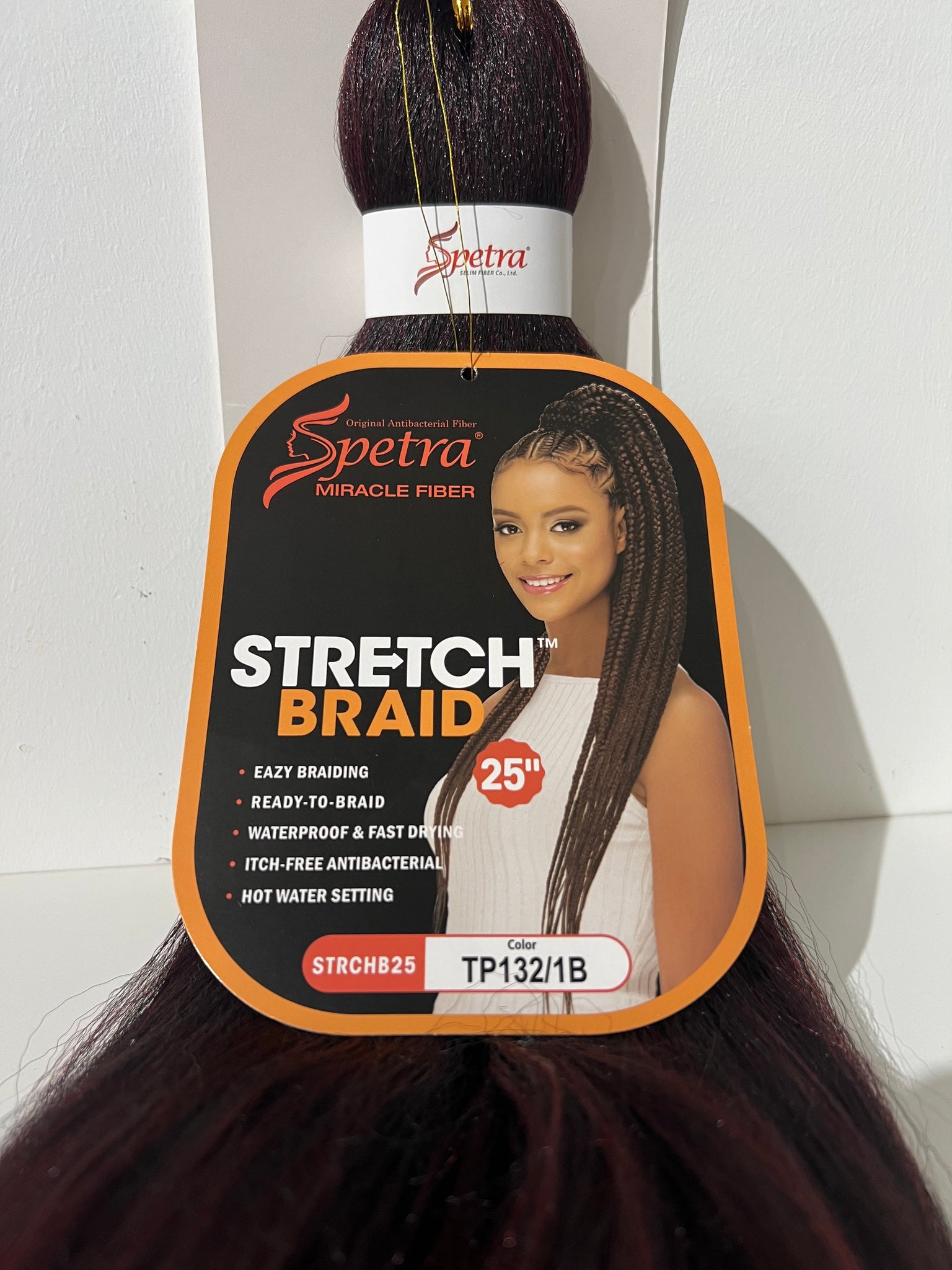 Amore Mio Spetra Miracle Fiber Stretch Braid 1 Pack 25” Braiding Hair color TP132/1B