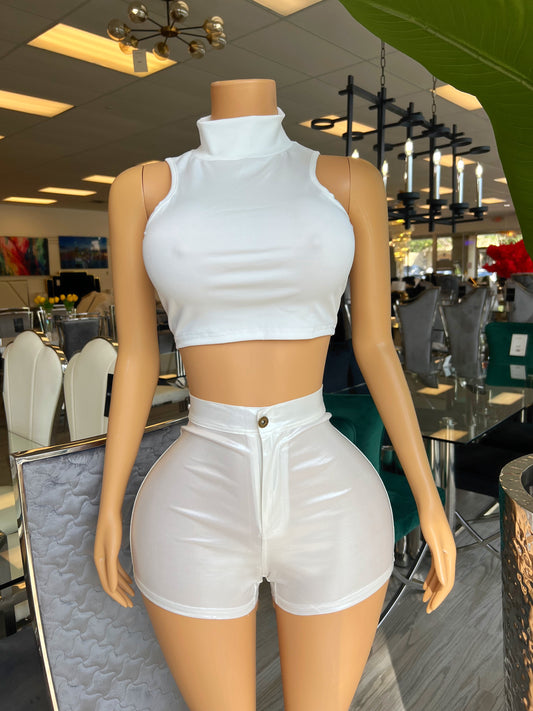 Candy White Shorts