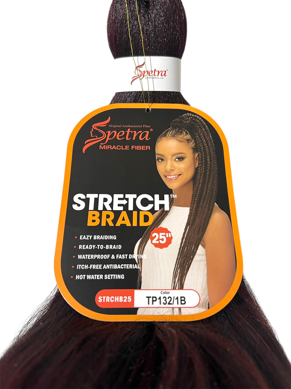 Amore Mio Spetra Miracle Fiber Stretch Braid 1 Pack 25” Braiding Hair color TP132/1B