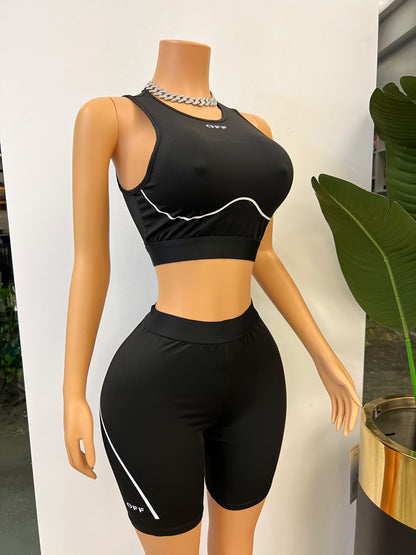 Biker Short Two pc Set