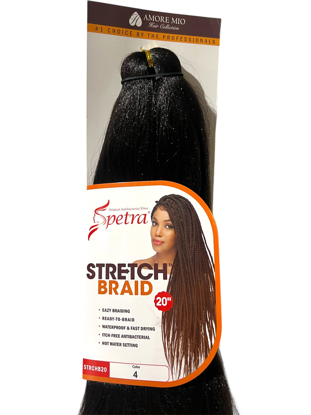 Amore Mio Spetra Miracle Fiber Stretch Braid 1 Pack 20” Braiding Hair #4