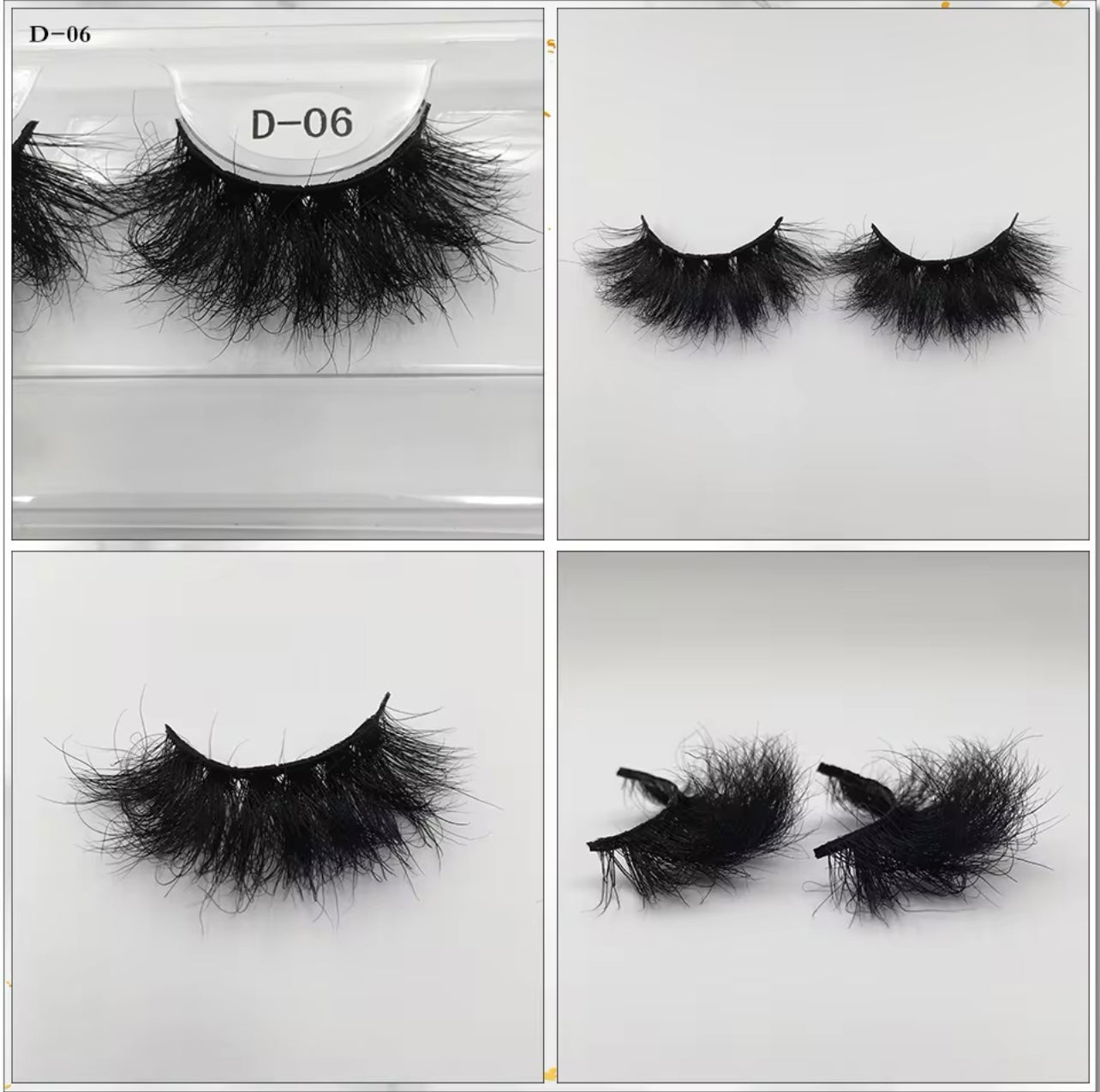 25mm Lashes 100% Mink Eyelashes Fluffy Eyelash