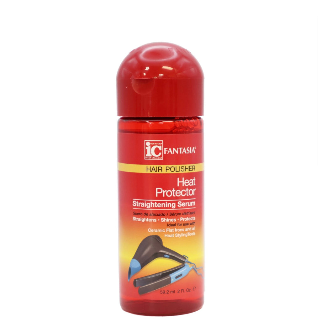 Fantasia IC Hair Polisher Heat Protector Straightening Serum, 2 Oz