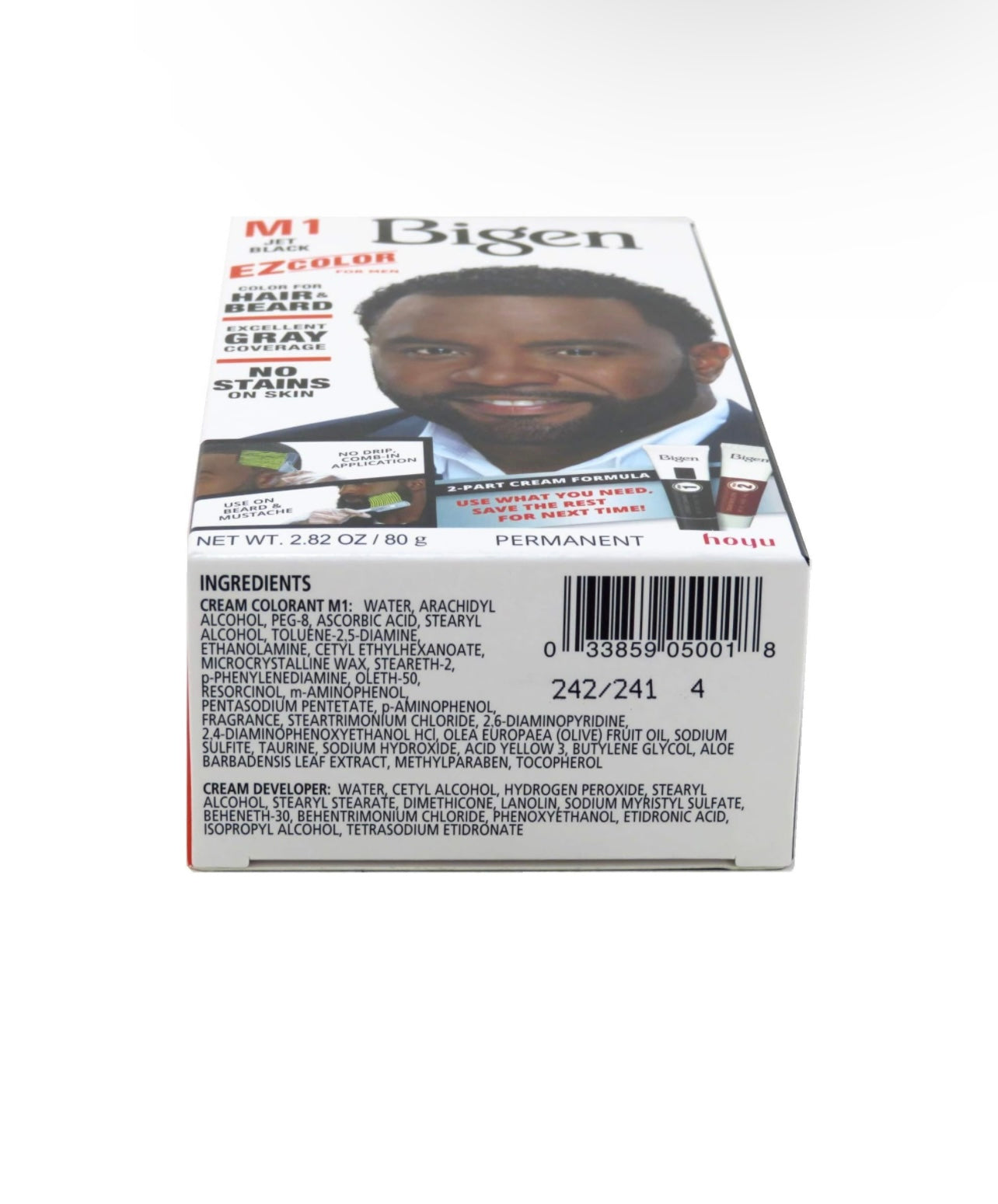 Bigen EZ Color for Men, Jet Black, M1 Jet Black Permanent Hair Color