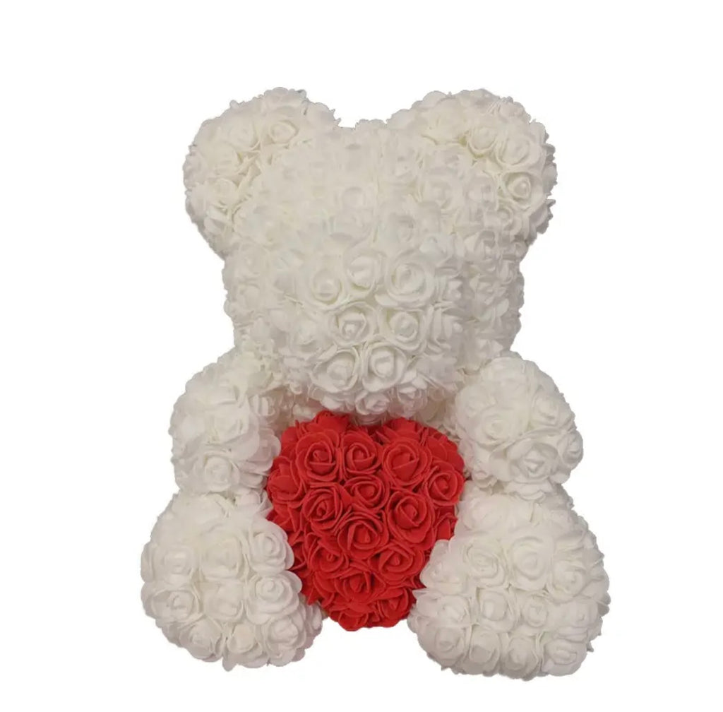 RED HEART ROSE BEAR