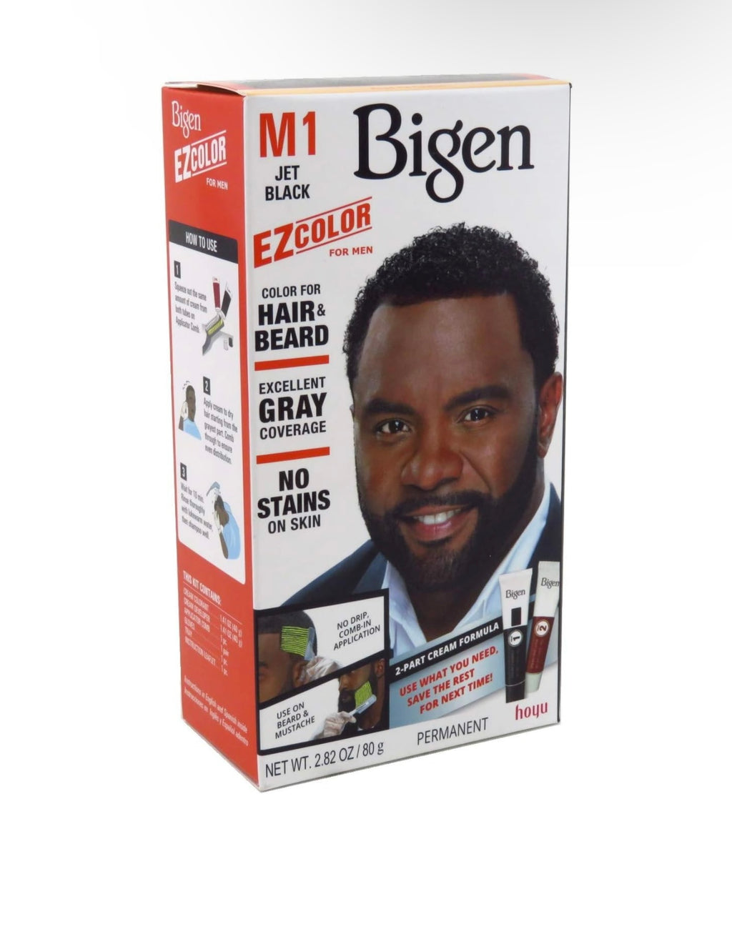 Bigen EZ Color for Men, Jet Black, M1 Jet Black Permanent Hair Color