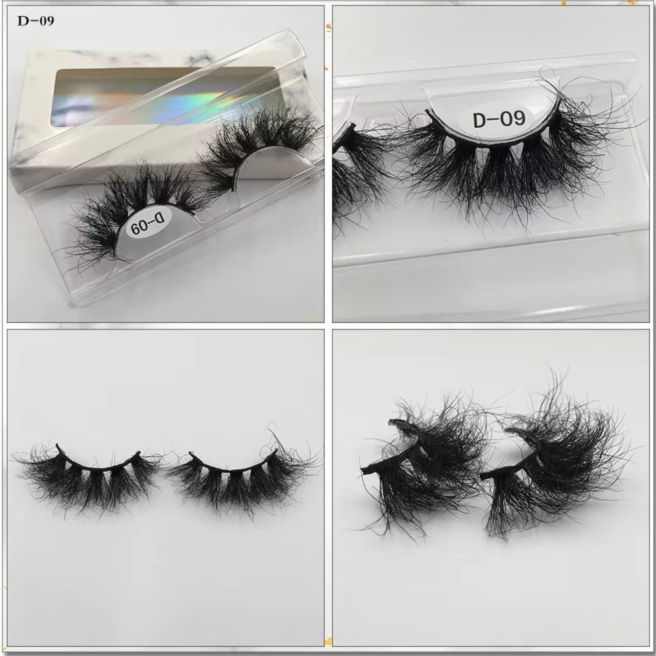 25mm Lashes 100% Mink Eyelashes Fluffy Eyelash