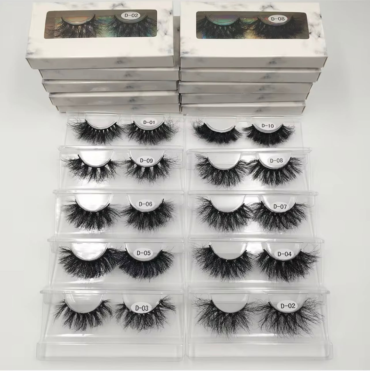 25mm Lashes 100% Mink Eyelashes Fluffy Eyelash