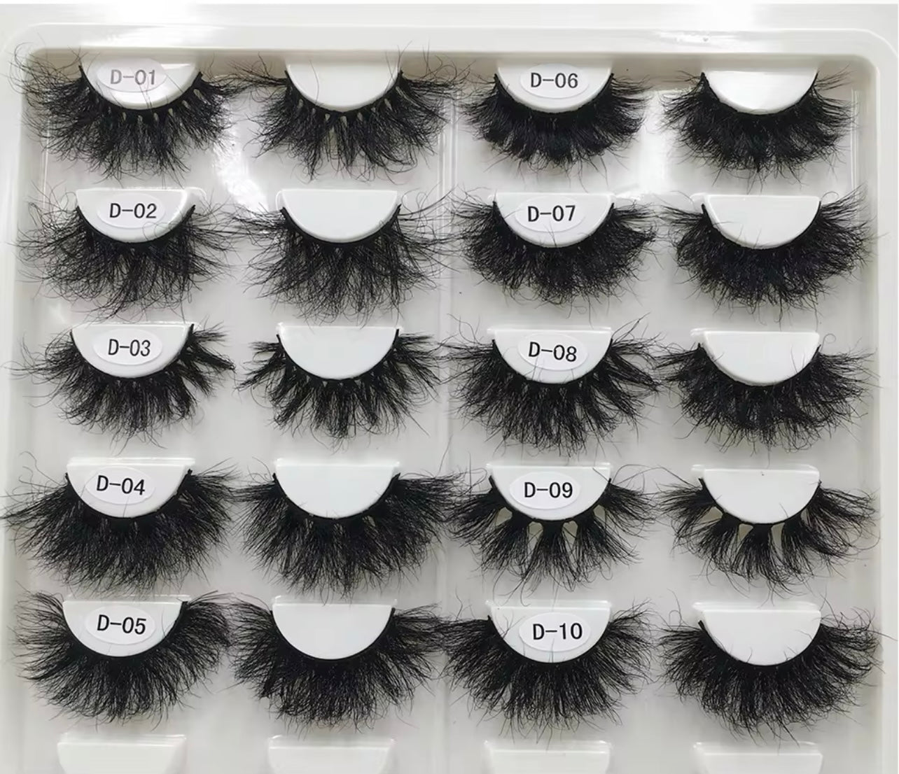 25mm Lashes 100% Mink Eyelashes Fluffy Eyelash