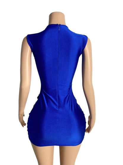 ROYAL BLUE DIAMOND DRESS
