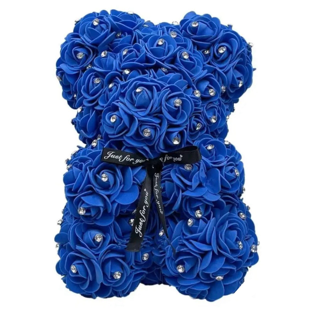 BLUE DIAMOND ROSE BEAR