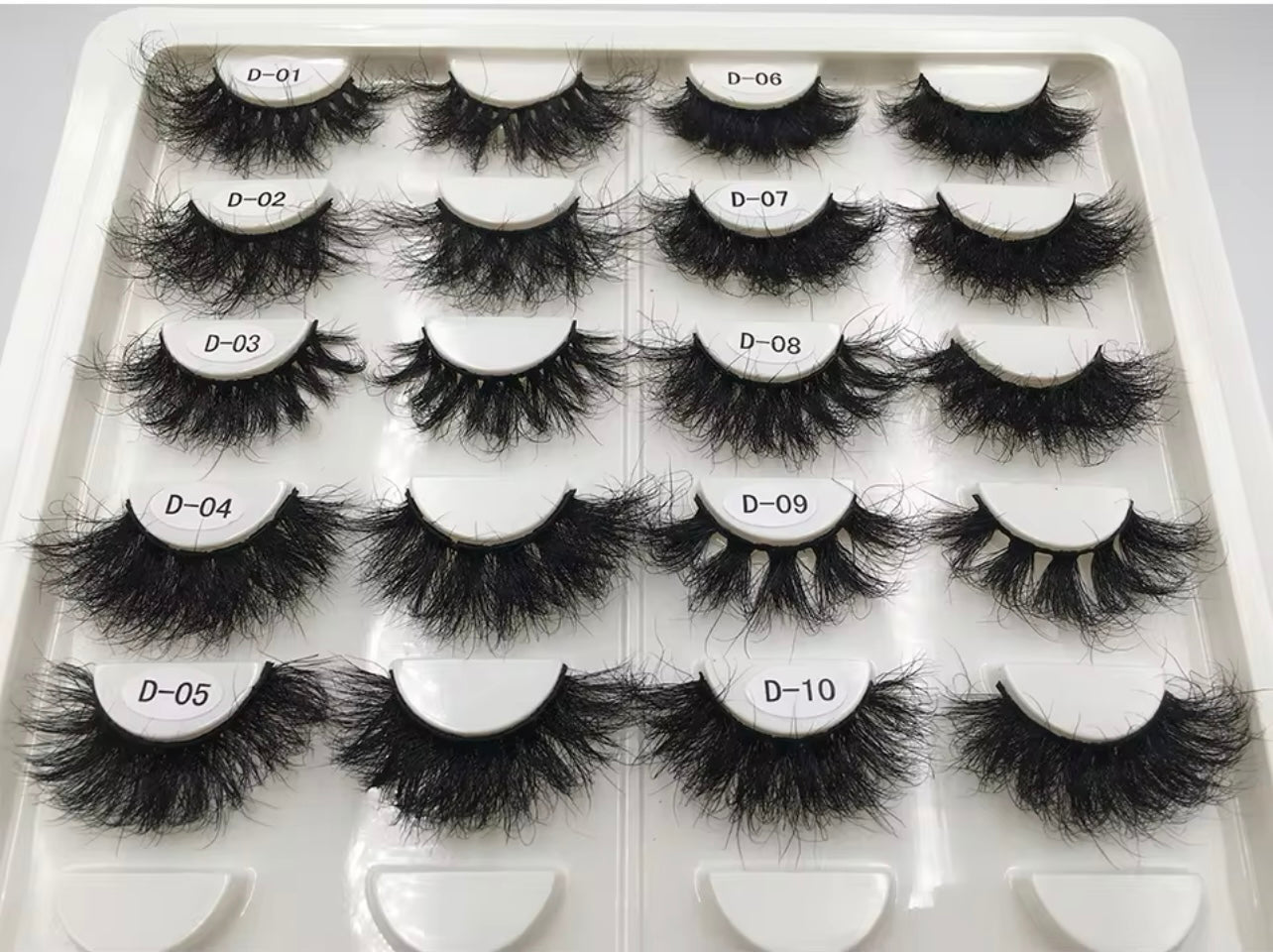 25mm Lashes 100% Mink Eyelashes Fluffy Eyelash