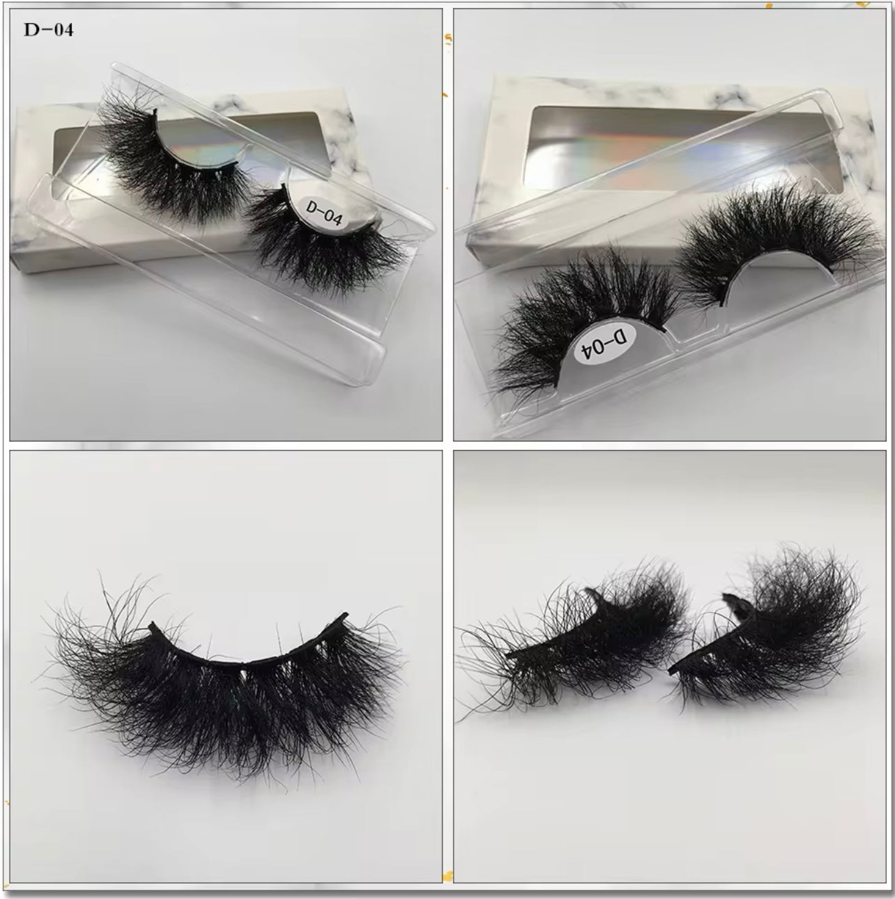 25mm Lashes 100% Mink Eyelashes Fluffy Eyelash