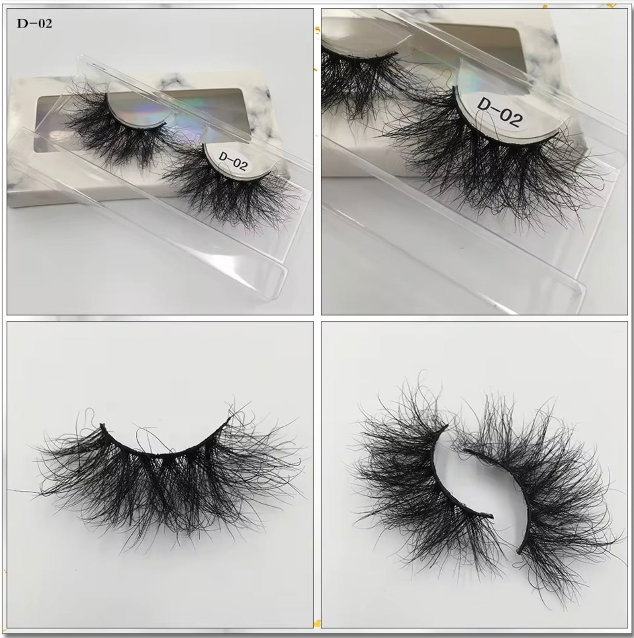 25mm Lashes 100% Mink Eyelashes Fluffy Eyelash