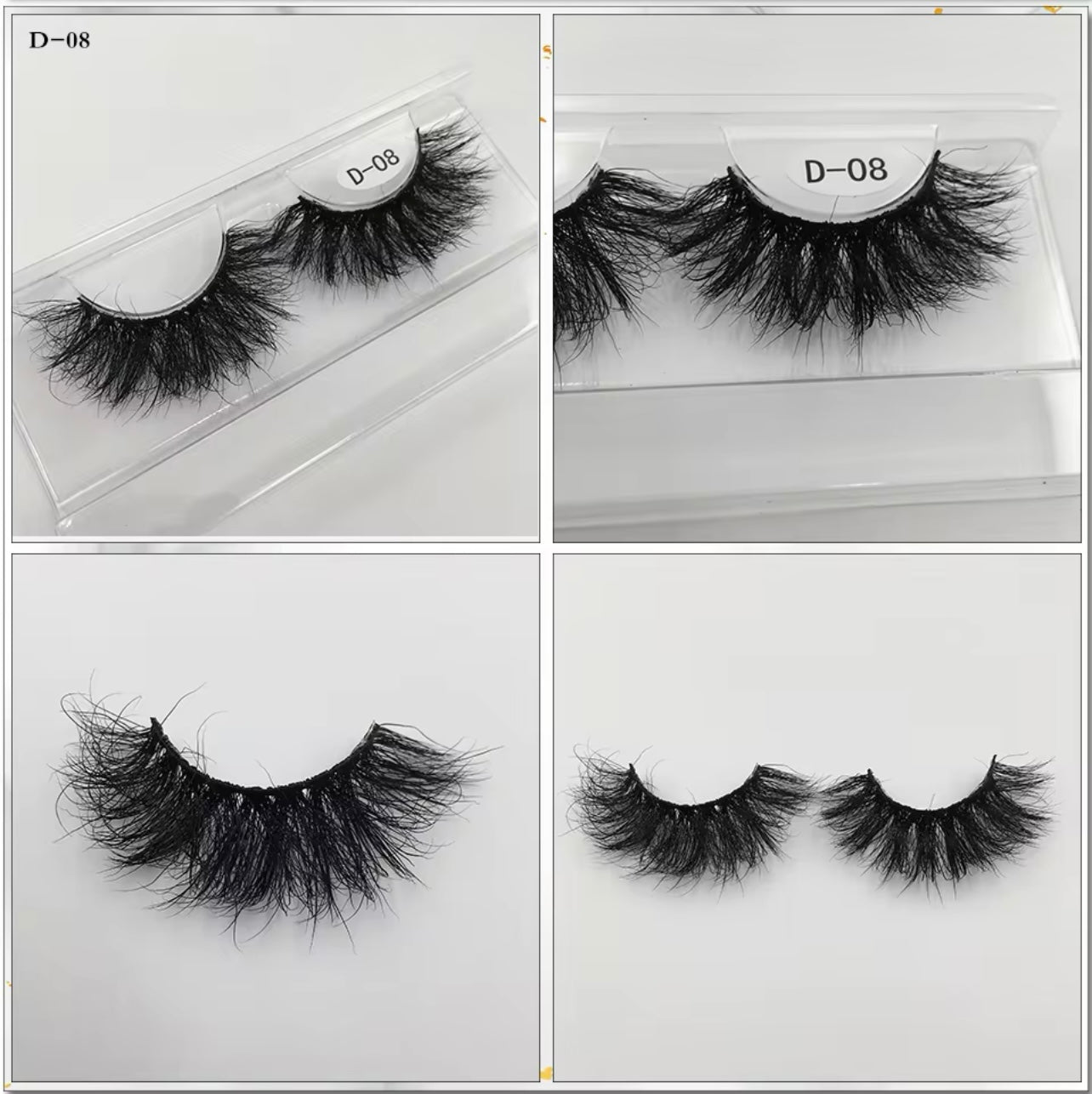 25mm Lashes 100% Mink Eyelashes Fluffy Eyelash