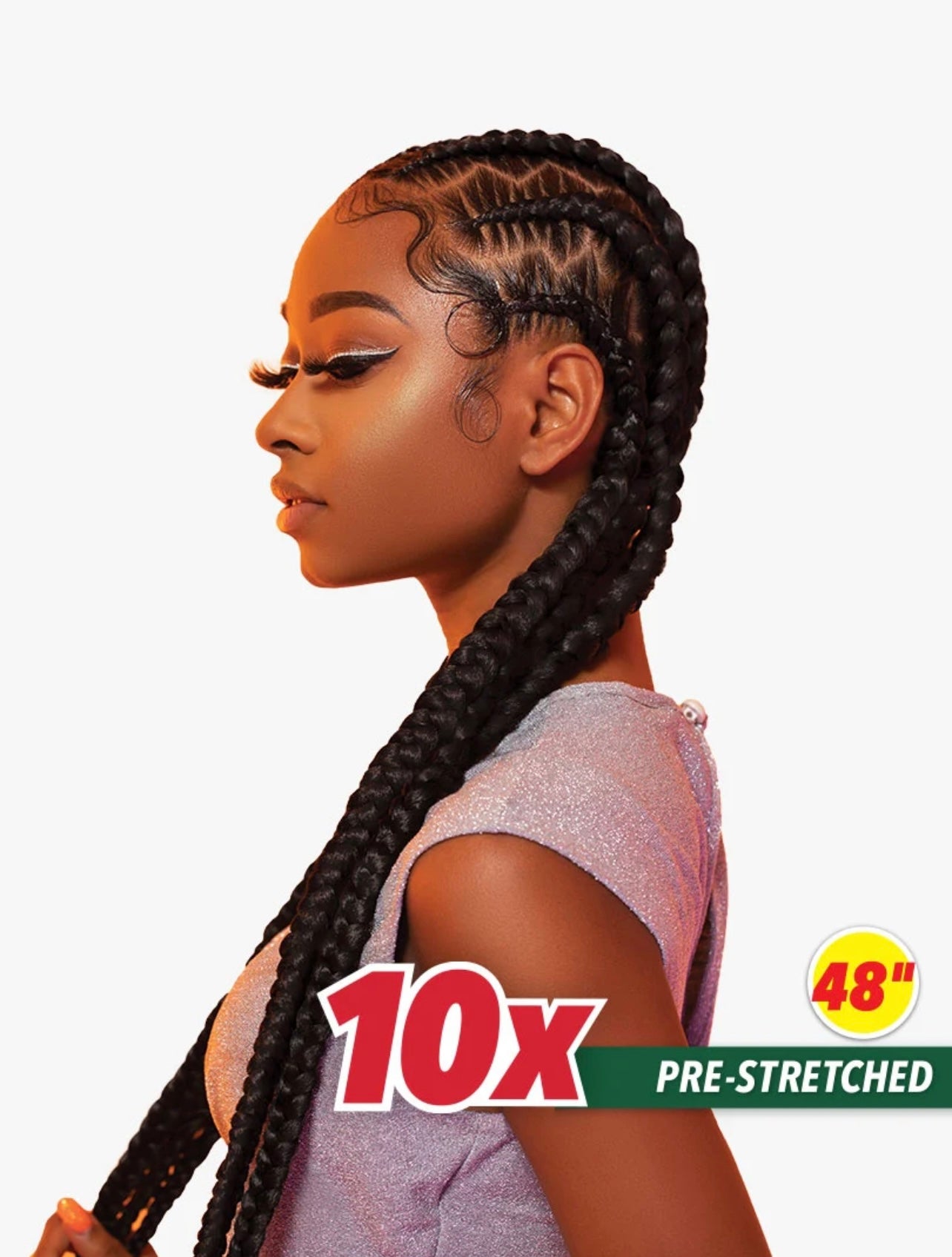 10X X-PRESSION PRE-STRETCHED BRAID 48″