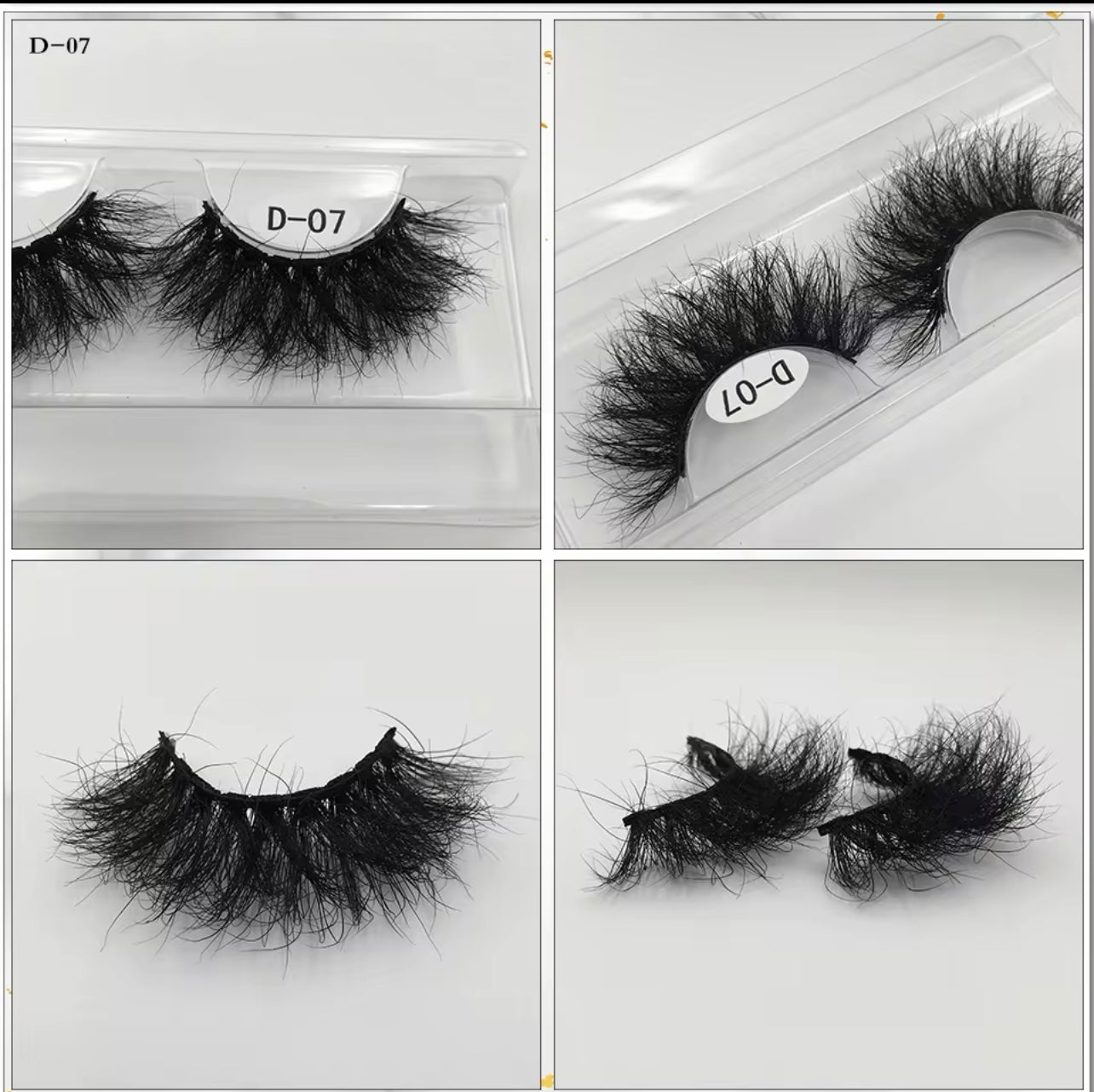 25mm Lashes 100% Mink Eyelashes Fluffy Eyelash