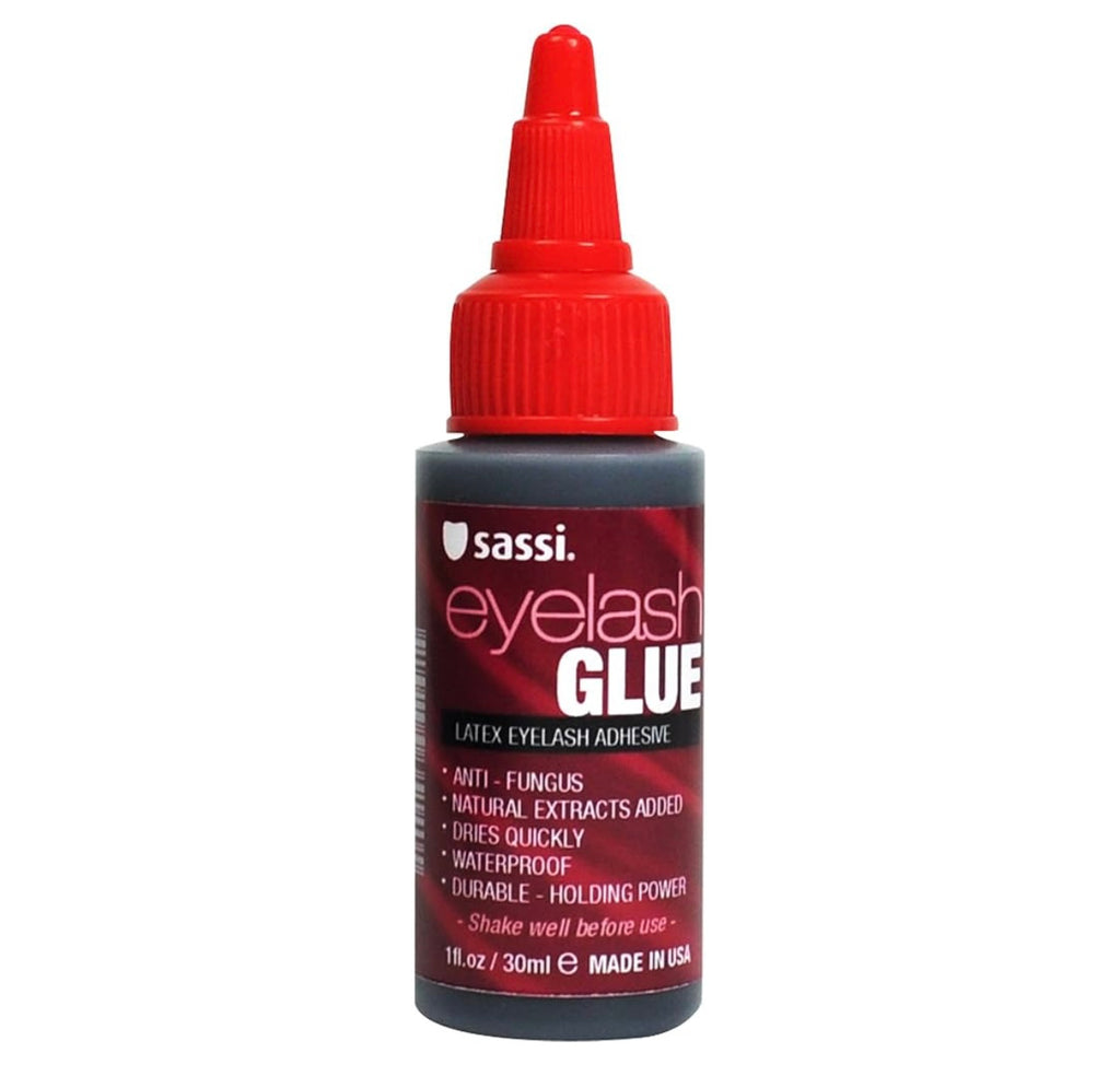 Sassi Eyelash Glue 1oz (Dark) | Waterproof, Long-Lasting Eyelash Adhesive