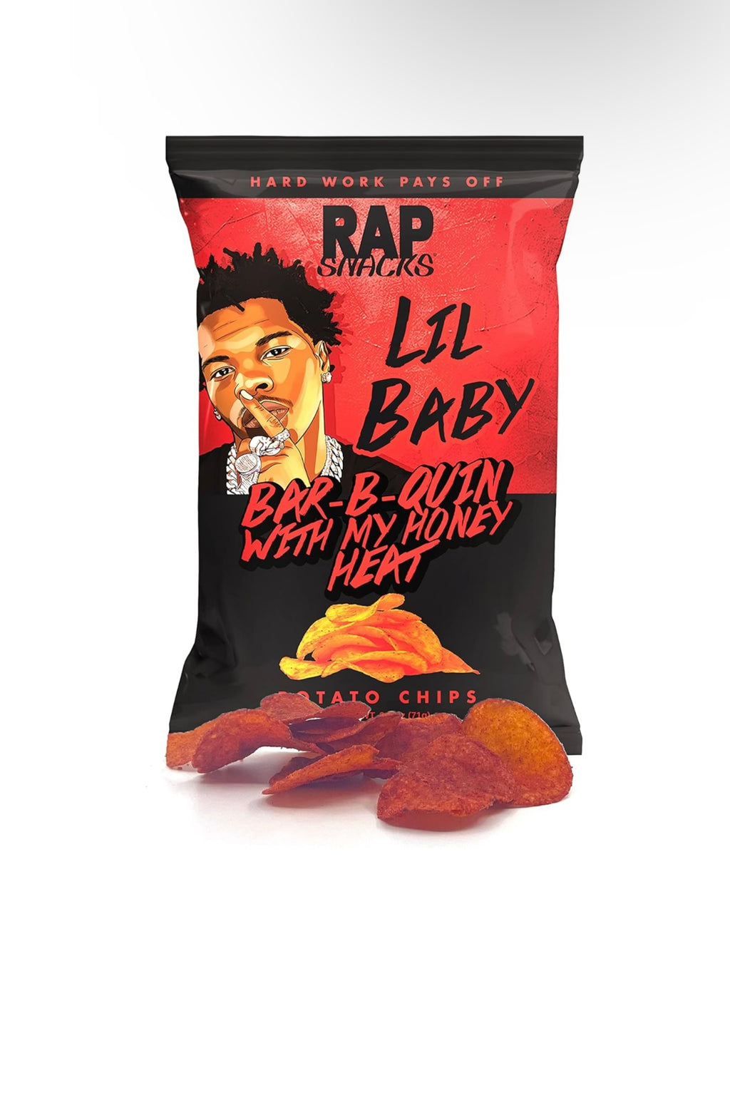Rap Snacks Bar-B-Quin With My Honey Heat Chips  2.5 oz.,