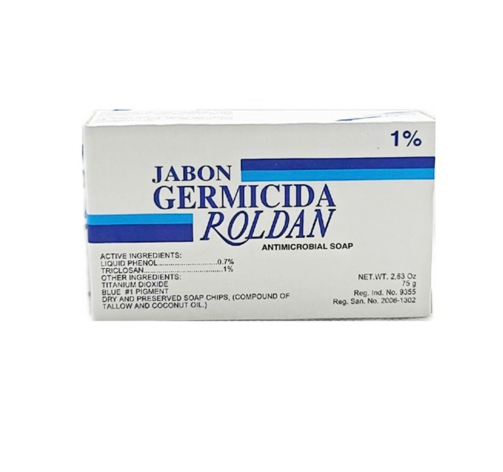 Roldan Germicida 1% Triclocarban Antimicrobial
Soap - 75g