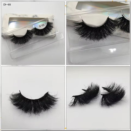 25mm Lashes 100% Mink Eyelashes Fluffy Eyelash