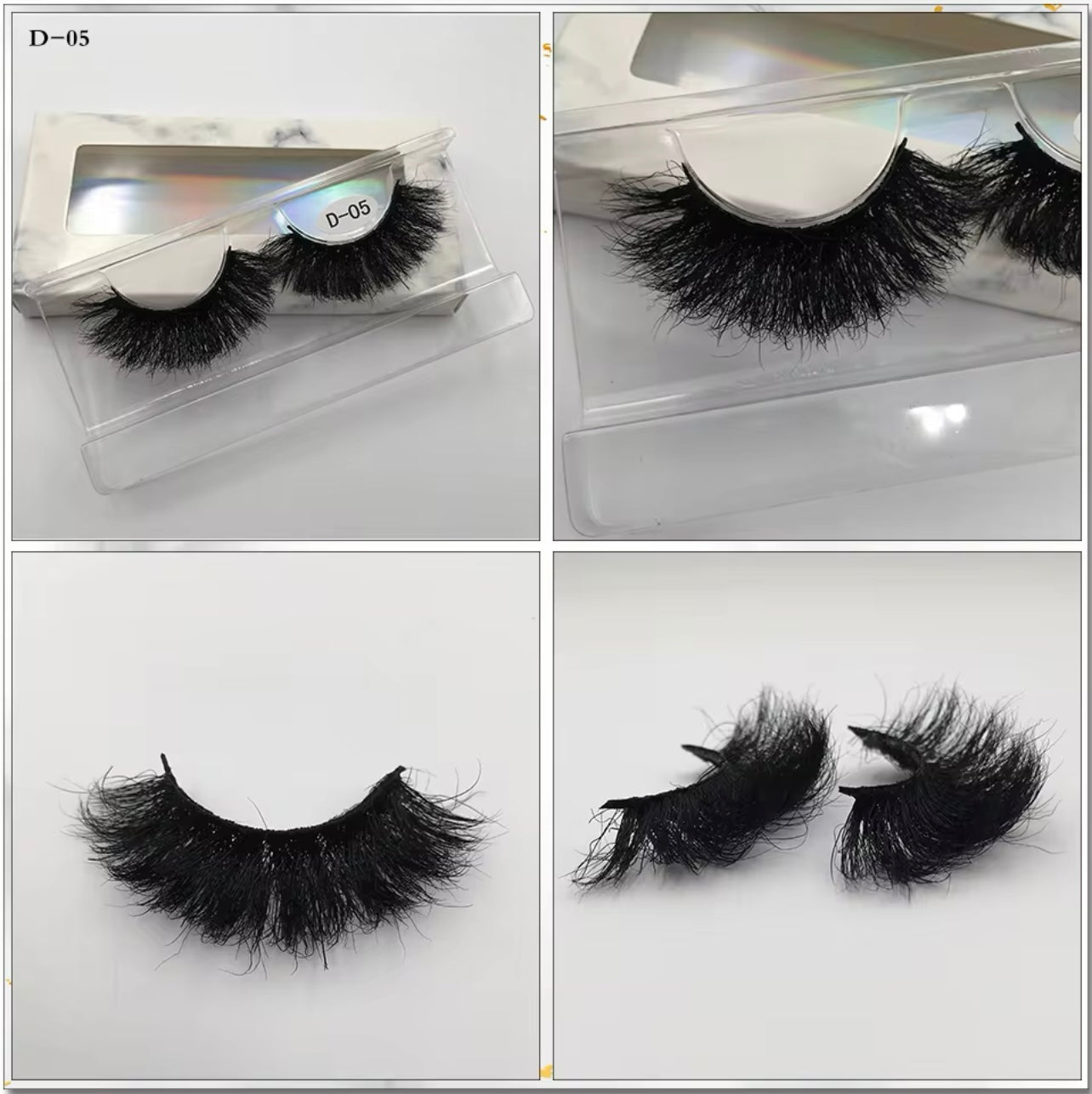 25mm Lashes 100% Mink Eyelashes Fluffy Eyelash