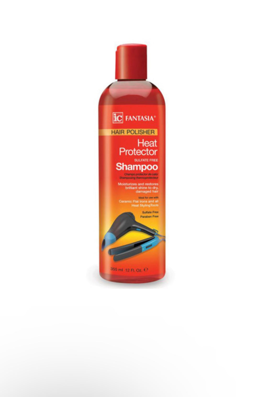 Fantasia IC Hair Polisher Heat Protector Shampoo 12oz