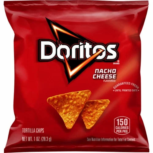 Doritos Nacho Cheese Tortilla Chips, 1 oz.,