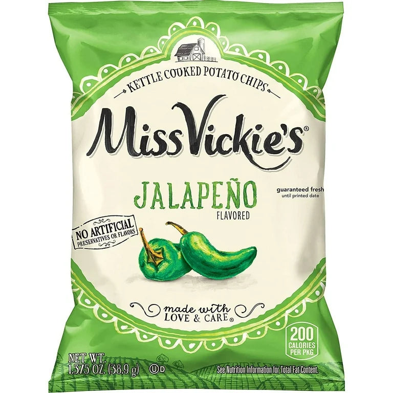 Miss Vickie's Variety Potato Chips Jalapeño