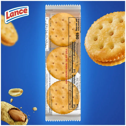 Lance Toasty Peanut Butter Sandwich Crackers, 1.29 oz.,