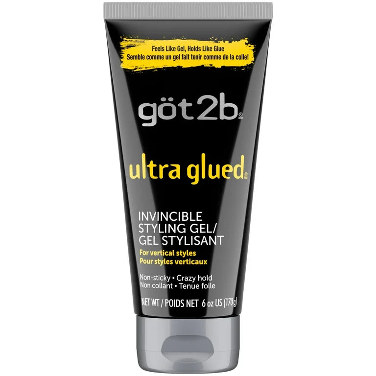 Got2b Ultra Glued Invincible Styling Hair Gel, 6 oz
