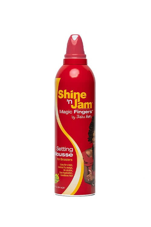 Shine 'n Jam Magic Fingers Setting Mousse For Braiders 12 oz