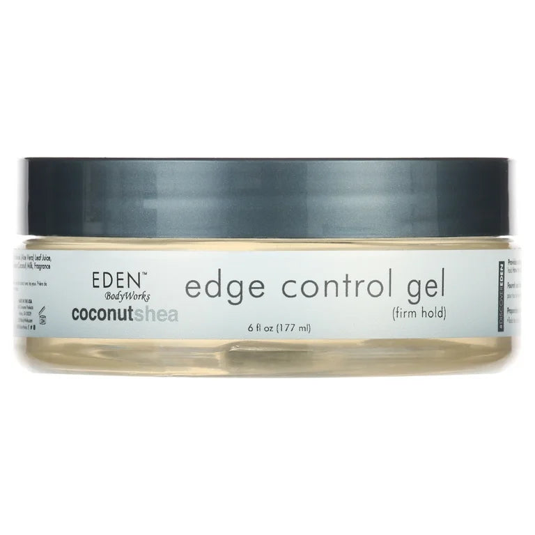 Eden BodyWorks Coconut Shea Edge Control Gel 6 fl. oz., Moisturizing, Unisex