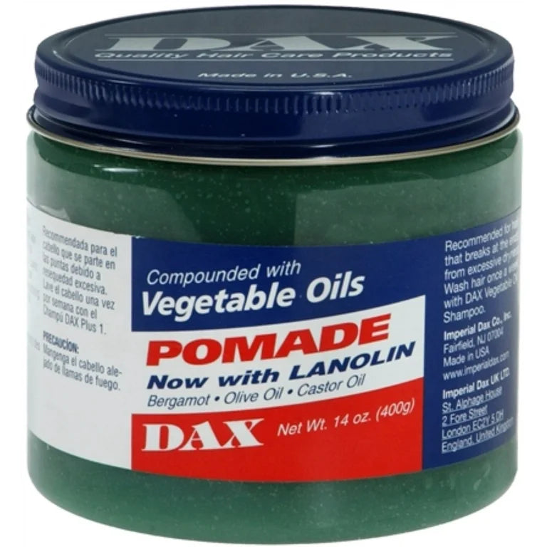 DAX Pomade Now with Lanolin & Vegetable Oil Breakage Dry Hair Moisturizer 14 oz