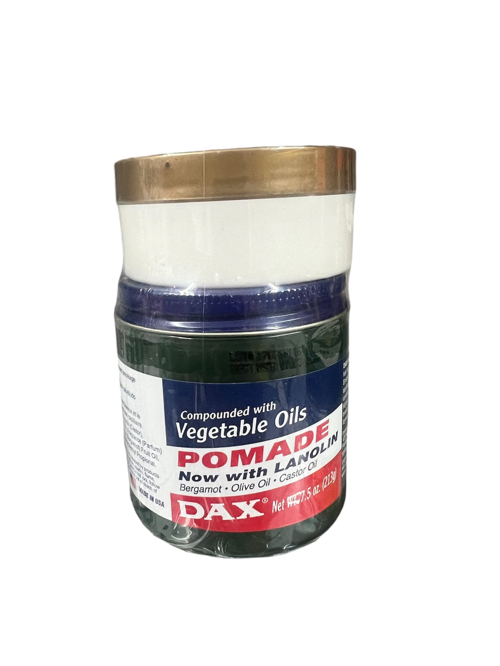 Dax 100% Pure Vegetable oil  pomade 7.5 oz