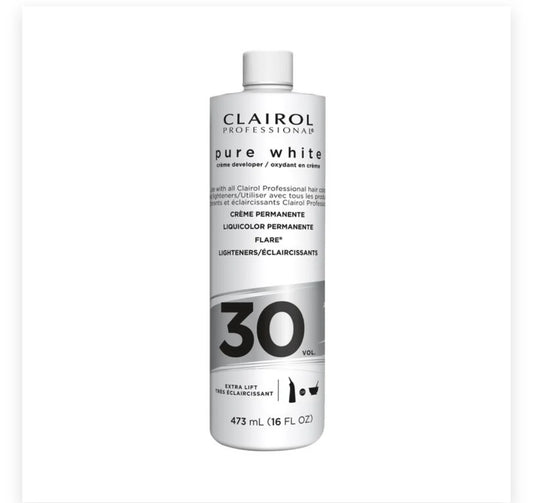 CLAIROL PROFESSIONAL PURE WHITE 30 VOLUME CREME DEVELOPER